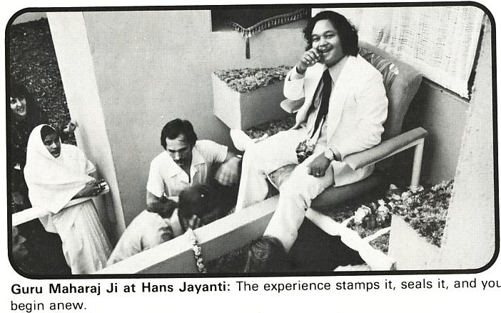 Guru Maharaj Ji at Hans Jayanti