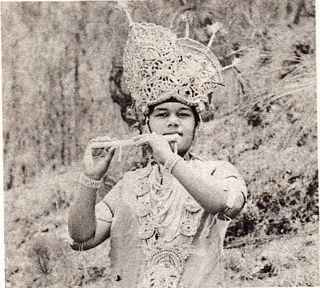 The Young Satguru Maharaji (Prem Rawat) Dressed as Krishna With Flute