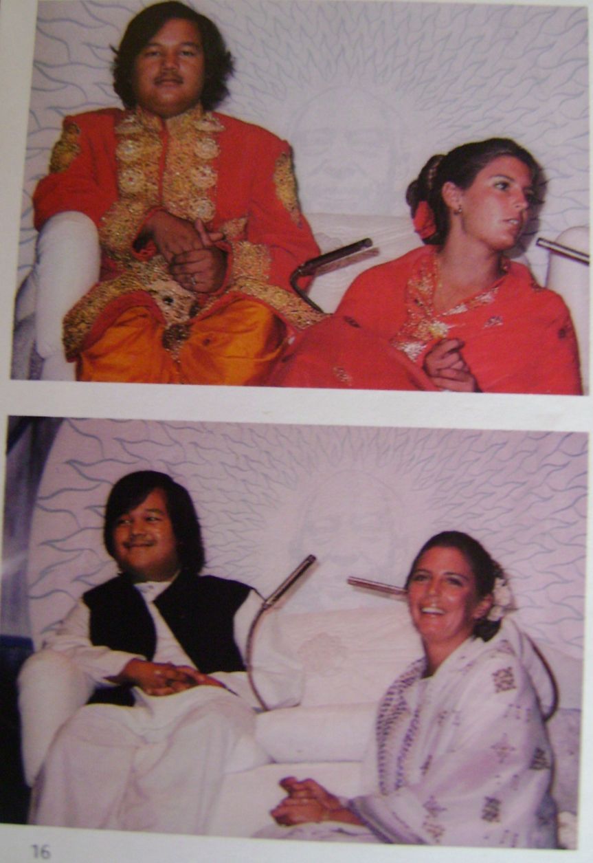Guru Maharaj Ji and Durga Ji at Amherst Guru Puja 1974