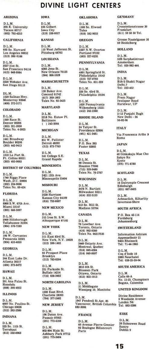 DIVINE LIGHT CENTERS