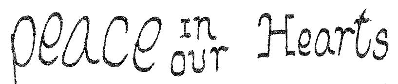 Peace In Our Hearts