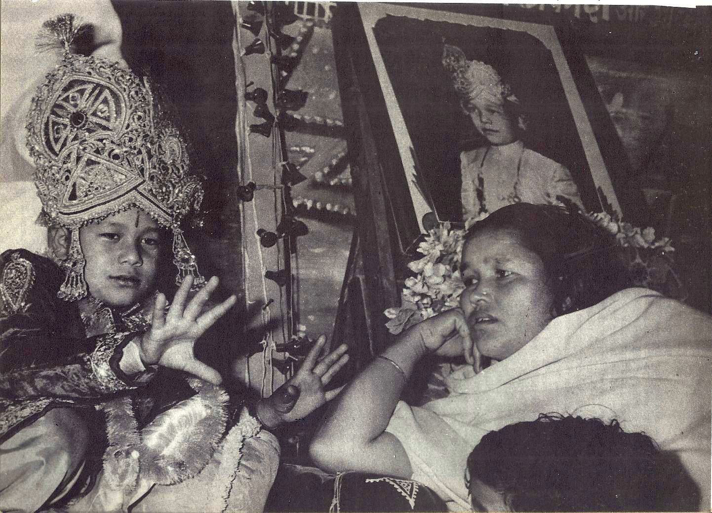 Mata Ji, the Divine Mother of Prem Rawat with Young Prem