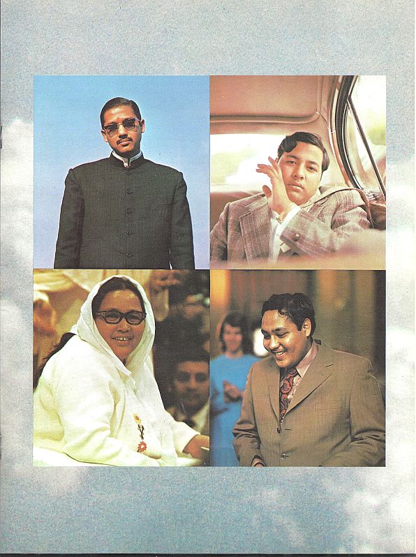 Prem Rawat's Holy Family at Guru Puja in 1973