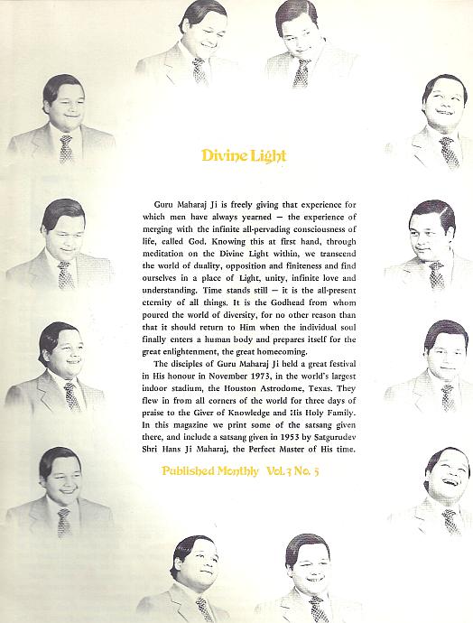 Divine Light Magazine Vol 3 No 5 February 1974