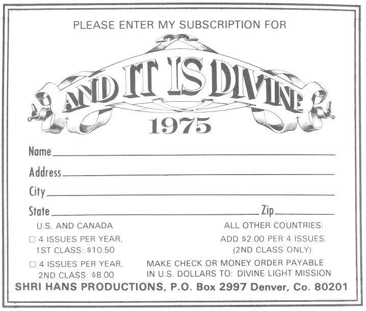 And It Is Divine Subscription