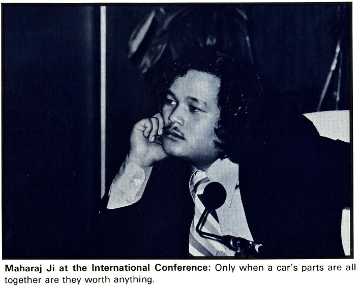 Maharaj Ji at the International Conference