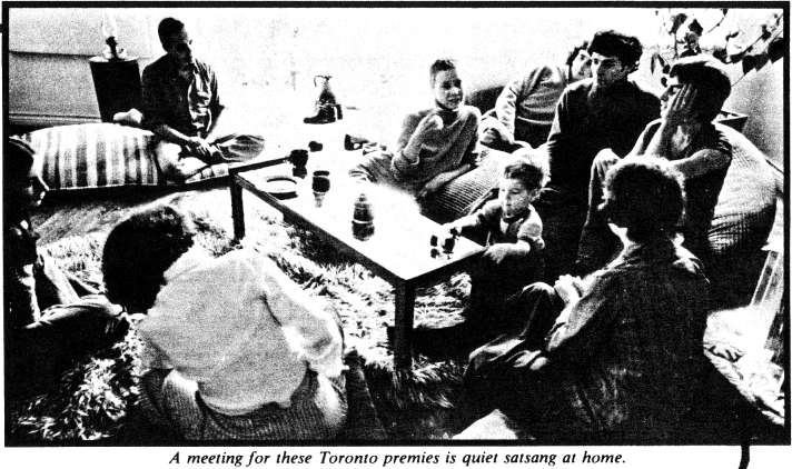 A meeting for these Toronto premies is quiet satsang at home