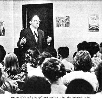 Werner Glas: bringing spiritual awareness into the academic realm