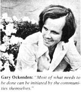 Gary Ockenden: 'Most of what needs to be done can be initiated by the communities themselves.'