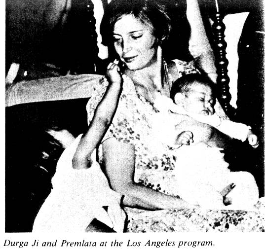 Durga Ji and Premlata at the Los Angeles program