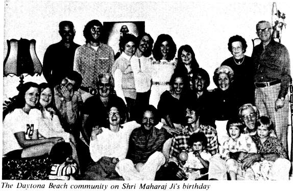 The Daytona Beach community on Shri Maharaj Ji's birthday