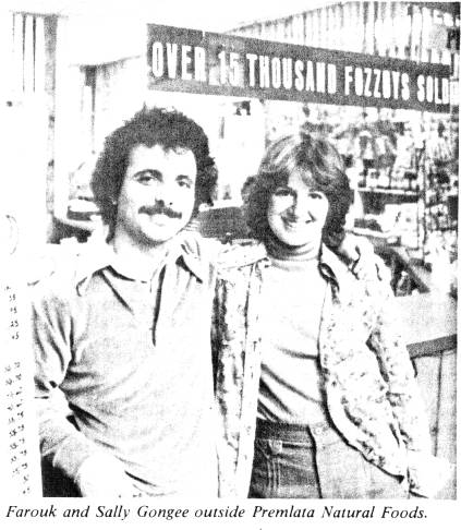 Farouk and Sally Gongee outside Premlata Natural Foods.