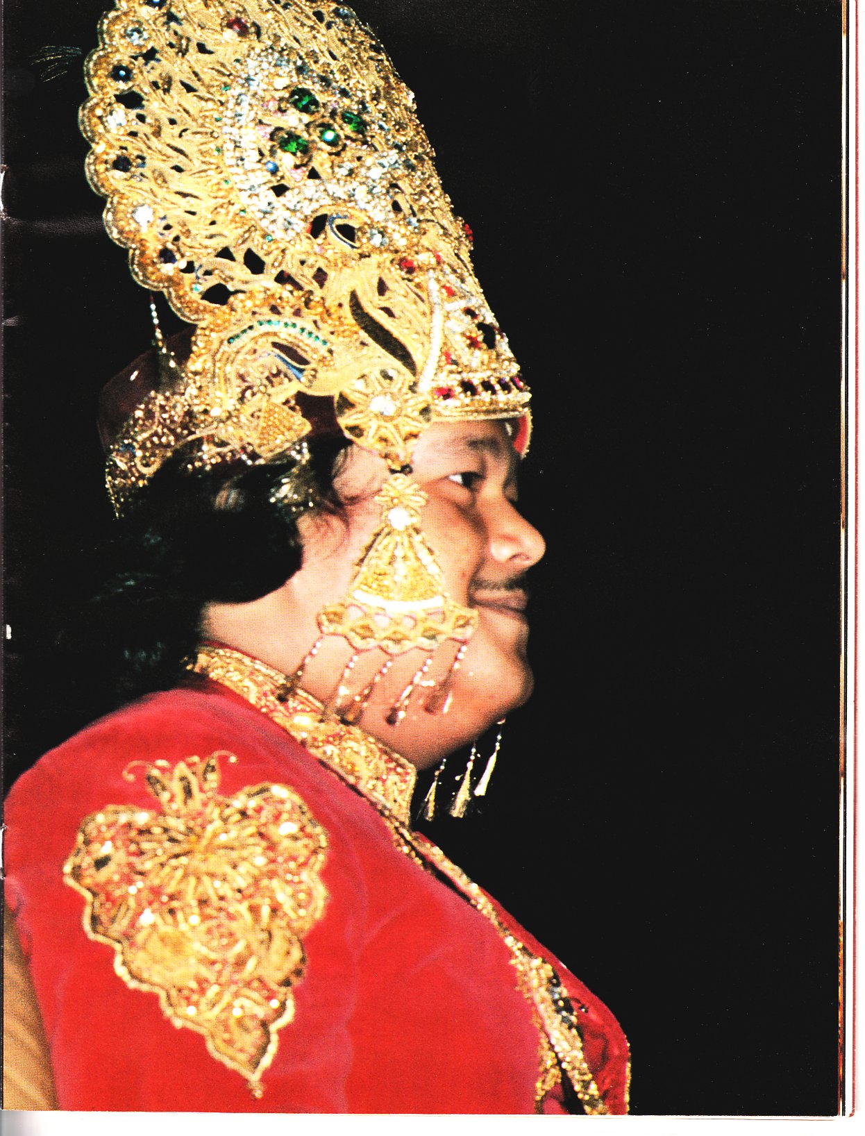 Prem Rawat (Maharaji) Dressed As Krishna at Hans Jayanti 1978