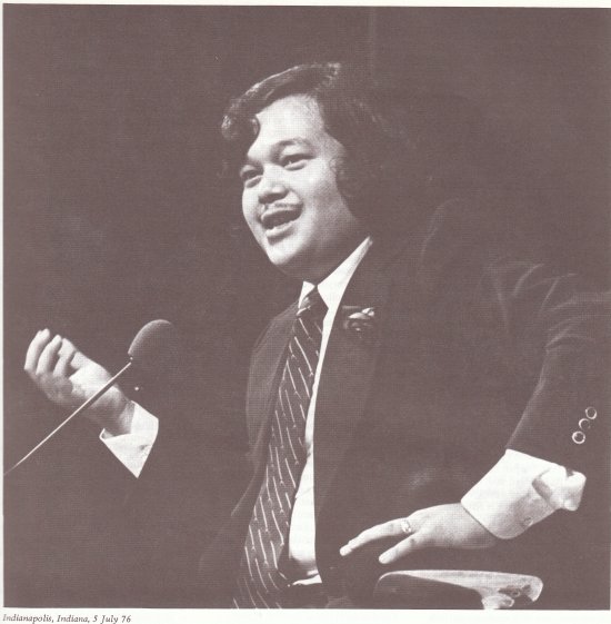 Prem Rawat aka Maharaji in Indianapolis, Indiana, 5 July 76