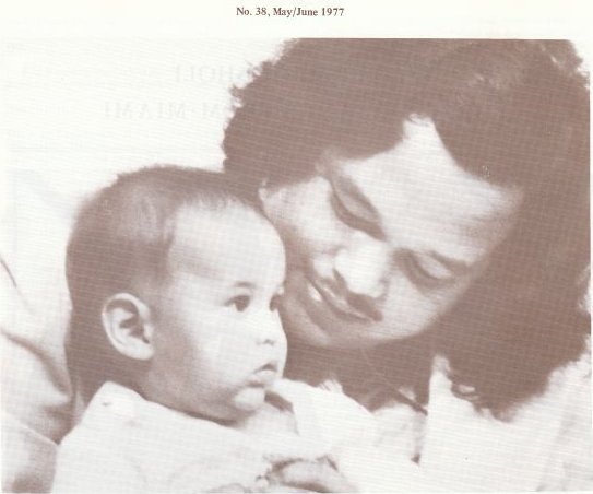 Prem Rawat aka Maharaji in 1977 with eldest son Hans Rawat II