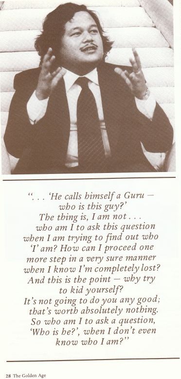 He calls himself a Guru who is this guy?'