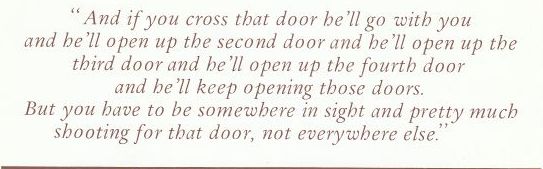 And if you cross that door he'll go with you and he'll open up the second door and he'll open up the third door and he'll open up the fourth door and he'll keep opening those doors. But you have to be somewhere in sight and pretty much shooting for that door, not everywhere else.