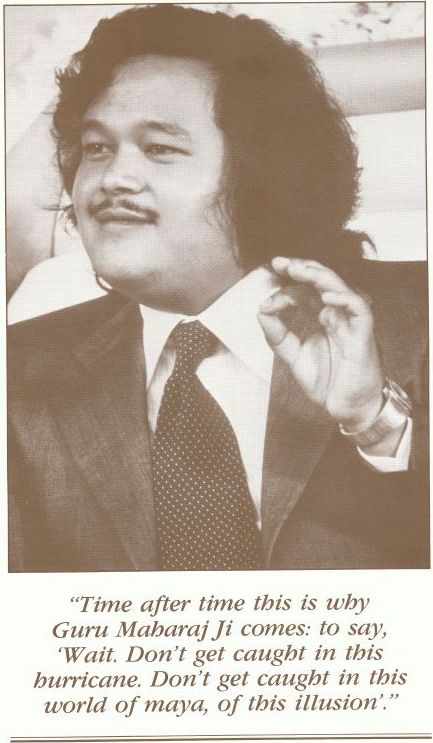 Prem Rawat aka Maharaji at Guru Puja (worship) 1979