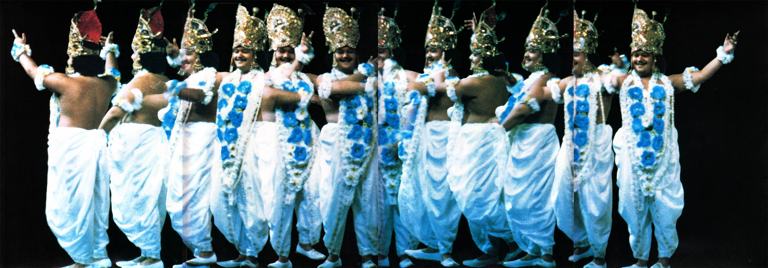 Prem Rawat (Maharaji) Dressed As Krishna Dancing On Stage Photo Montage