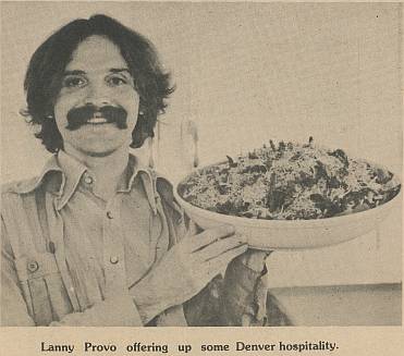 Lanny Provo offering up some Denver hospitality