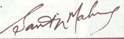 Prem Rawat's Signature - Sant Ji Maharaj