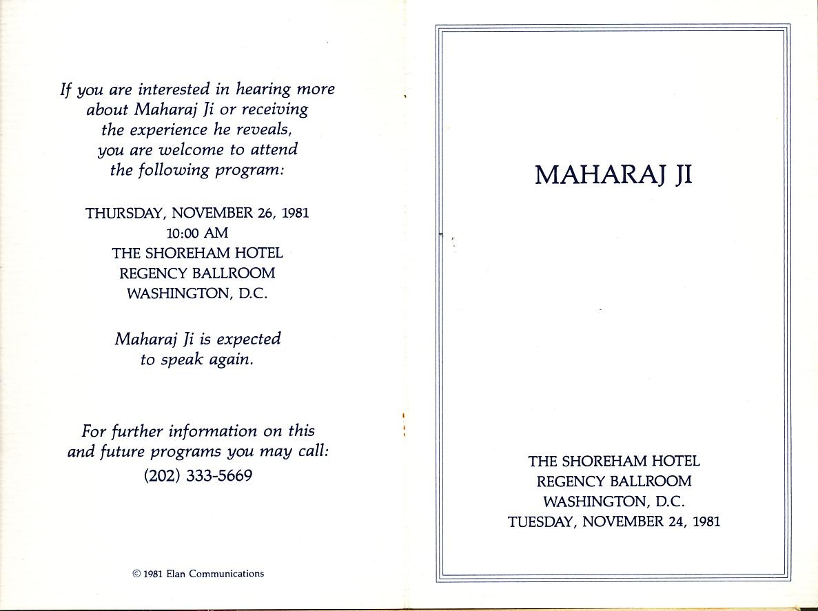 Prem Rawat's Divine Light Mission Festivals