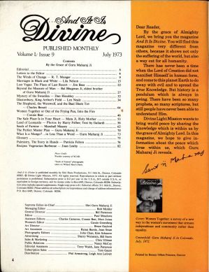 And It Is Divine Magazine