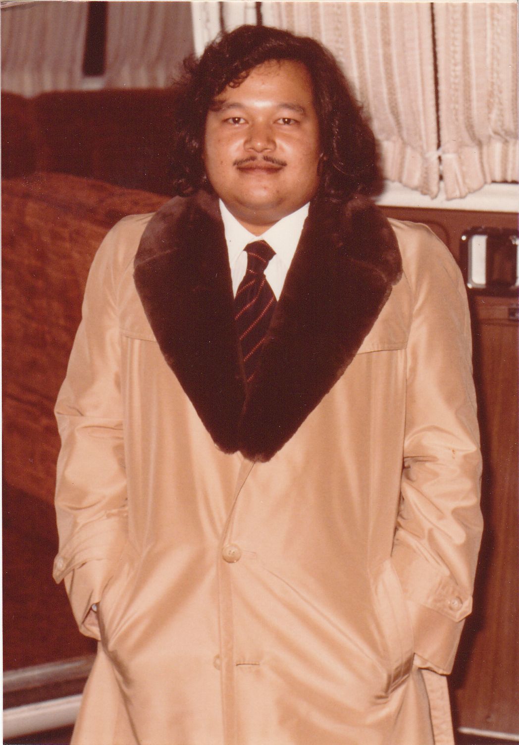 Prem Rawat (Maharaji) In Fur Coat Photo circa 1980