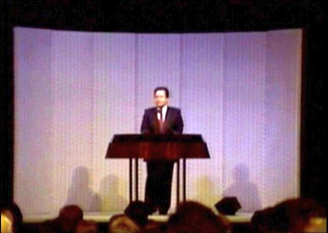 Click To See Larger Image of Maharaji (Prem Rawat) at Wembley 1988 Maharaji (Prem Rawat) at Wembley 1988