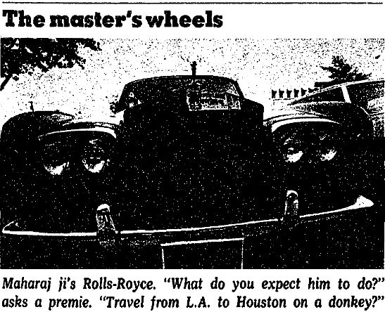Prem Rawat's (Maharaji) Rolls-Royce 1973