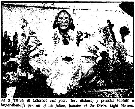 Newspaper Article re Prem Rawat aka Guru Maharaj Ji