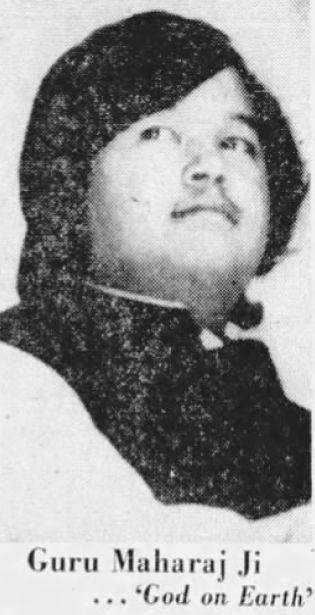 Newspaper Article re Prem Rawat aka Guru Maharaj Ji