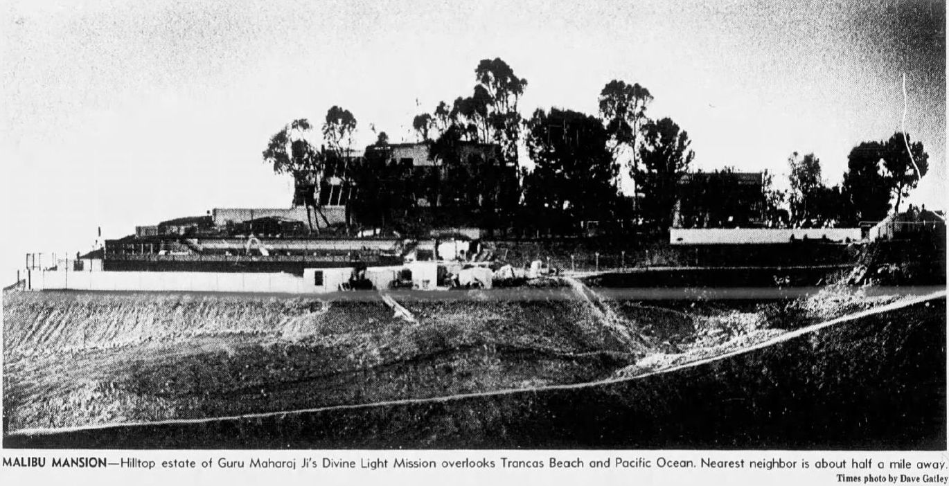 MALIBU MANSION - Hilltop estate of Guru Maharaj Ji