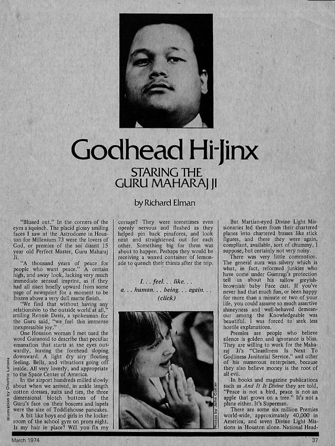 Creem Magazine Article about Prem Rawat