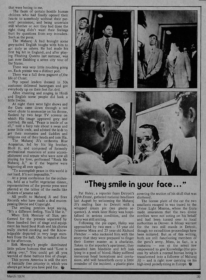 Creem Magazine Article about Prem Rawat