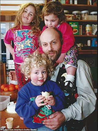 Astrologer Jonathan Cainer with children Jemima, Izaak and Sofi