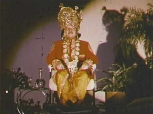 Prem Rawat (Maharaji) On Stage Dressed As Krishna 1976