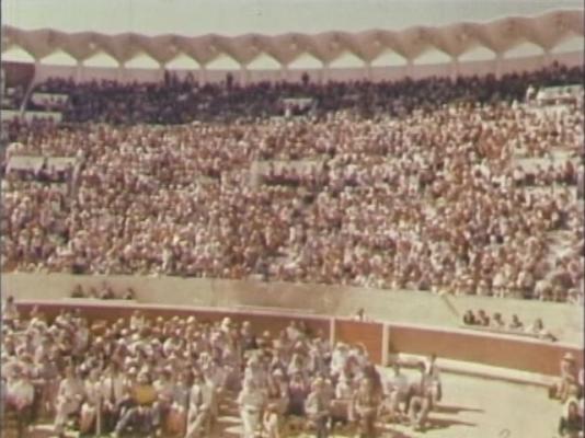 Click to See Larger Image of Devotees Listening To Prem Rawat (Maharaji) Speaking At Holi Festival 1978 Devotees Listening To Prem Rawat (Maharaji) Speaking At Holi Festival 1978