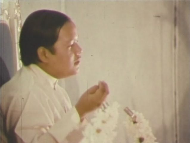 Prem Rawat On Stage At Guru Puja 1973 in London