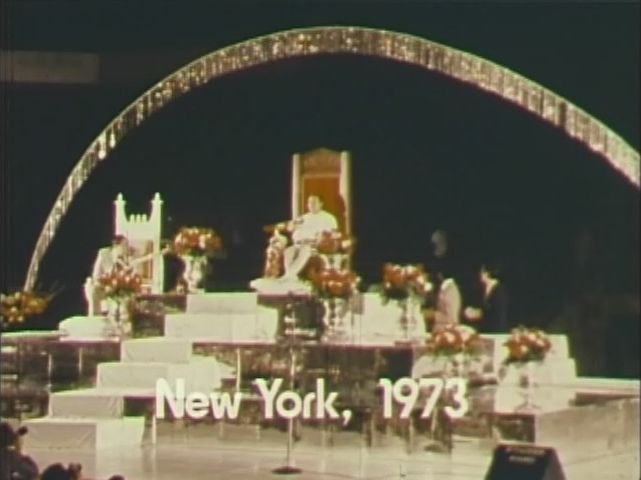 Prem Rawat On Stage At Louis Armstrong Stadium, New York, July 28, 1973